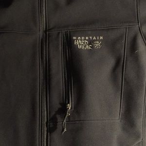 Men’s black Mountain Hardwear jacket.